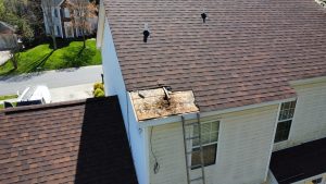 Roof Plywood damaged from Satellite dish