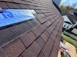 Install the best matching roofing shingle that are currently on the roof.